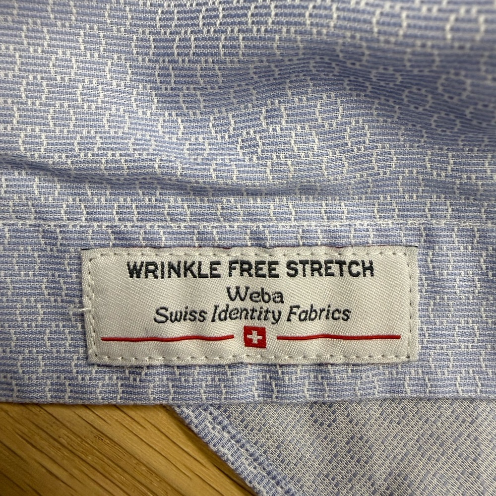 Bonobos Weba Wrinkle Free Stretch Shirt - Light Blue Pattern